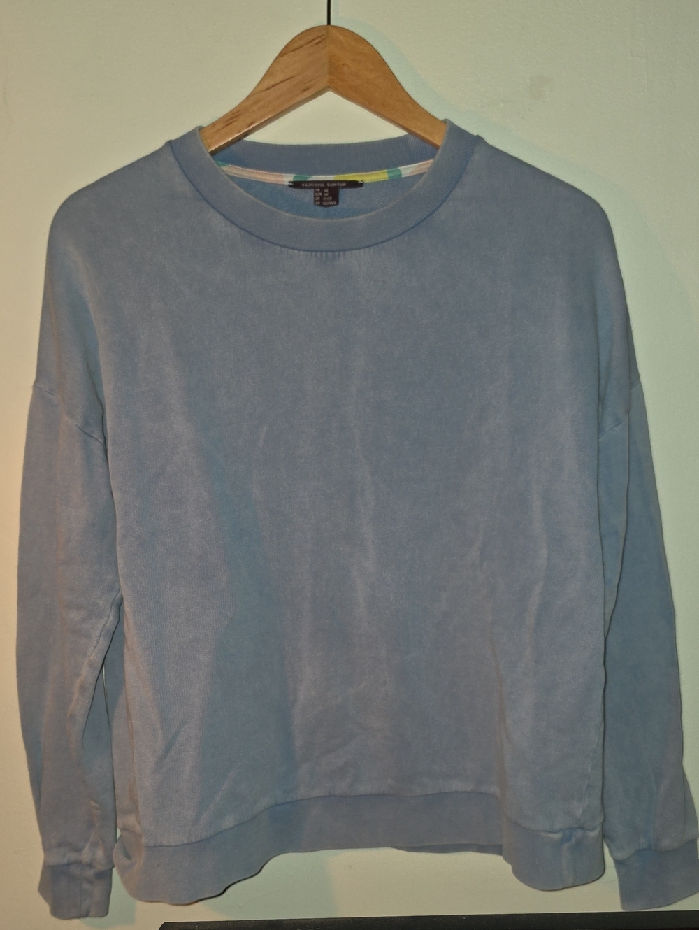 Women's Light Blue Crewneck Sweater - Casual Everyday Pullover